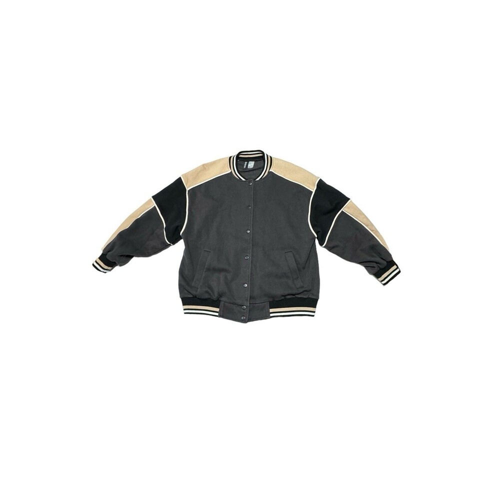 Divided H&M Snap Button Bomber Sweatshirt Jacket Men’s‎ Size Small